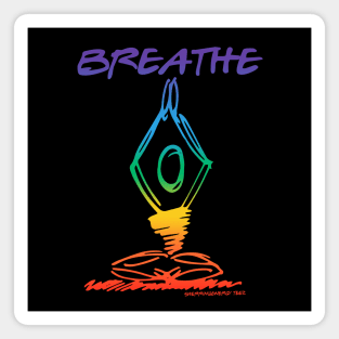 Breathe Yoga Pose Magnet